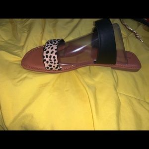 Cheetah print sandals